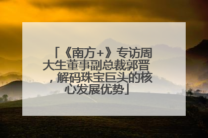 《南方+》专访周大生董事副总裁郭晋，解码珠宝巨头的核心发展优势