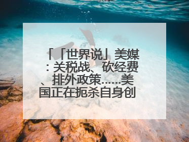 「世界说」美媒：关税战、砍经费、排外政策……美国正在扼杀自身创新能力