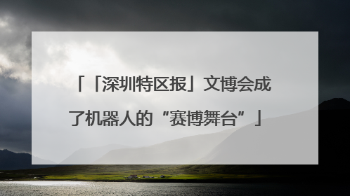 「深圳特区报」文博会成了机器人的“赛博舞台”