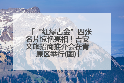 “红绿古金”四张名片惊艳亮相！吉安文旅招商推介会在青原区举行(图)