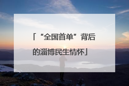 “全国首单”背后的淄博民生情怀