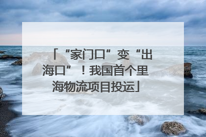 “家门口”变“出海口”！我国首个里海物流项目投运