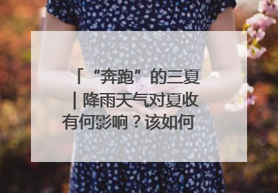 “奔跑”的三夏｜降雨天气对夏收有何影响？该如何防范？一文了解