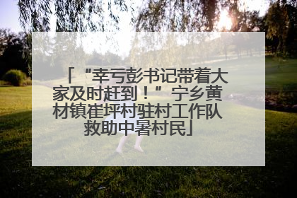“幸亏彭书记带着大家及时赶到！”宁乡黄材镇崔坪村驻村工作队救助中暑村民