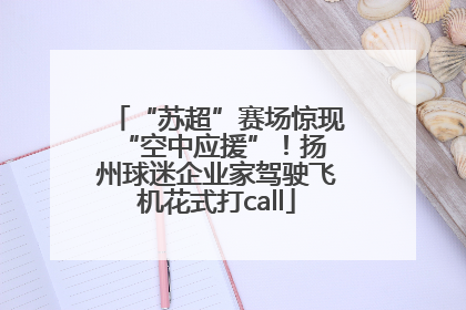 “苏超”赛场惊现 “空中应援”！扬州球迷企业家驾驶飞机花式打call