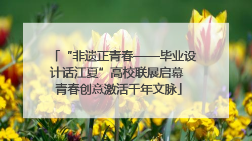 “非遗正青春——毕业设计话江夏”高校联展启幕 青春创意激活千年文脉