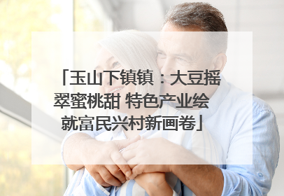 玉山下镇镇：大豆摇翠蜜桃甜 特色产业绘就富民兴村新画卷
