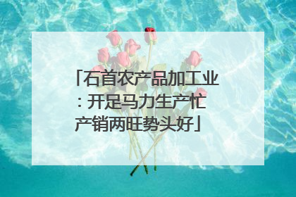 石首农产品加工业：开足马力生产忙 产销两旺势头好