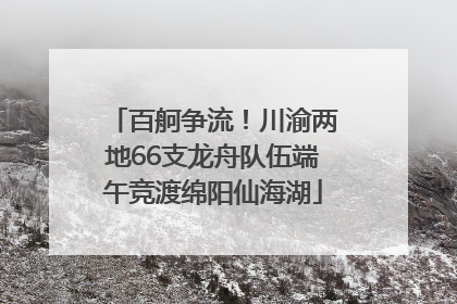百舸争流！川渝两地66支龙舟队伍端午竞渡绵阳仙海湖