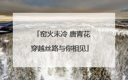 窑火未冷 唐青花穿越丝路与你相见