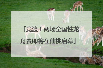 竞渡！两场全国性龙舟赛即将在仙桃启幕