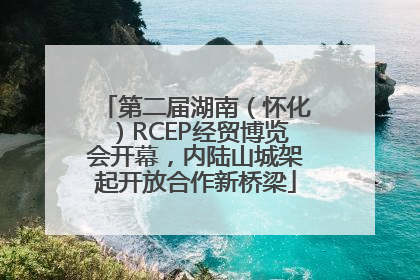 第二届湖南（怀化）RCEP经贸博览会开幕，内陆山城架起开放合作新桥梁