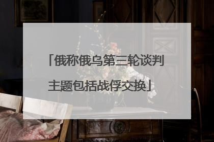 俄称俄乌第三轮谈判主题包括战俘交换