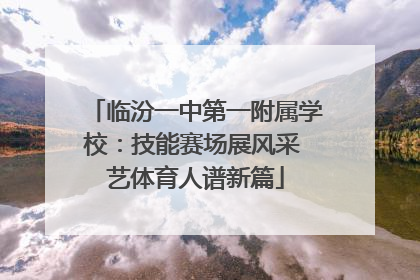 临汾一中第一附属学校：技能赛场展风采 艺体育人谱新篇