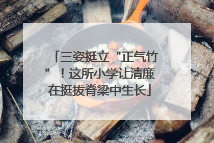 三姿挺立“正气竹”！这所小学让清廉在挺拔脊梁中生长