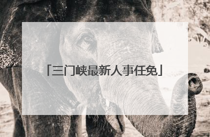 三门峡最新人事任免