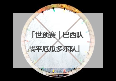 世预赛｜巴西队战平厄瓜多尔队