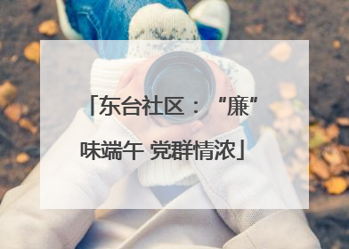 东台社区：“廉”味端午 党群情浓