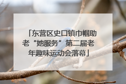 东营区史口镇巾帼助老“她服务”第二届老年趣味运动会落幕