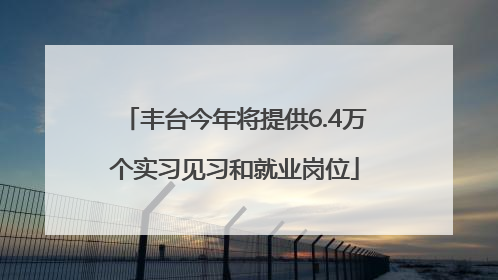 丰台今年将提供6.4万个实习见习和就业岗位