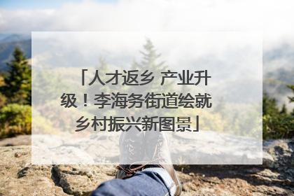 人才返乡 产业升级！李海务街道绘就乡村振兴新图景