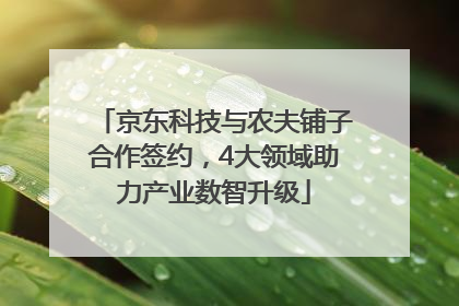 京东科技与农夫铺子合作签约，4大领域助力产业数智升级