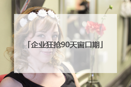 企业狂抢90天窗口期