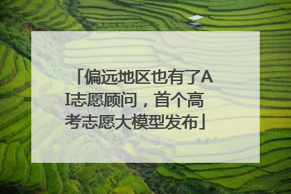 偏远地区也有了AI志愿顾问，首个高考志愿大模型发布