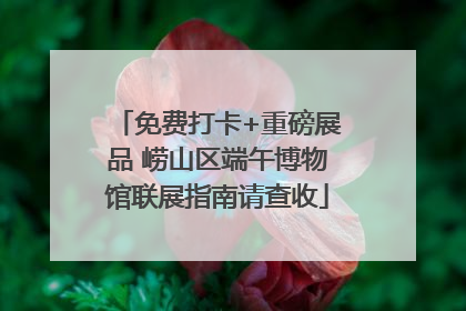 免费打卡+重磅展品 崂山区端午博物馆联展指南请查收