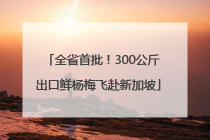 全省首批！300公斤出口鲜杨梅飞赴新加坡