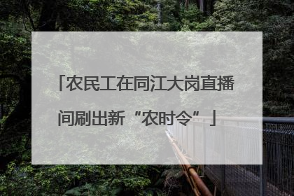 农民工在同江大岗直播间刷出新“农时令”