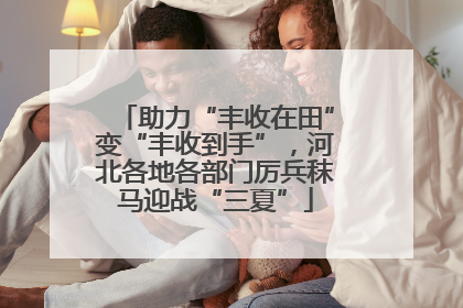 助力“丰收在田”变“丰收到手”，河北各地各部门厉兵秣马迎战“三夏”