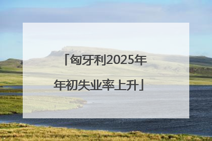 匈牙利2025年年初失业率上升