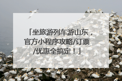坐旅游列车游山东，官方小程序攻略/订票/优惠全搞定！