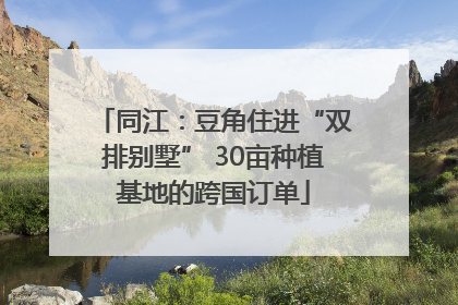 同江：豆角住进“双排别墅” 30亩种植基地的跨国订单