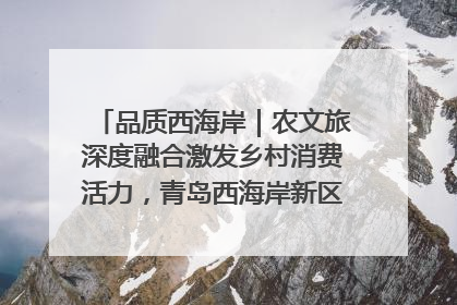 品质西海岸｜农文旅深度融合激发乡村消费活力，青岛西海岸新区的乡村振兴实践