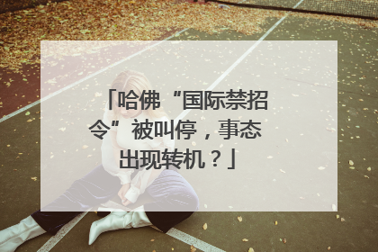 哈佛“国际禁招令”被叫停，事态出现转机？