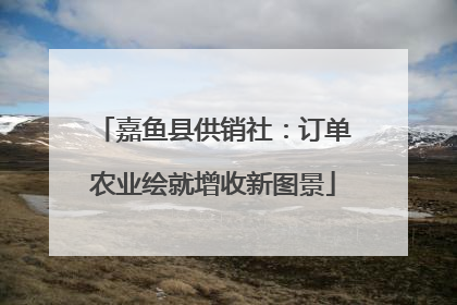 嘉鱼县供销社：订单农业绘就增收新图景