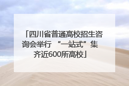 四川省普通高校招生咨询会举行 “一站式”集齐近600所高校
