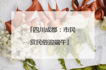 四川成都：市民赏民俗迎端午