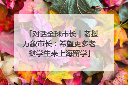 对话全球市长｜老挝万象市长：希望更多老挝学生来上海留学