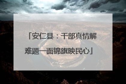 安仁县：干部真情解难题一面锦旗映民心