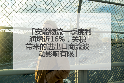 安能物流一季度利润增近16%，关税带来的进出口商流波动影响有限