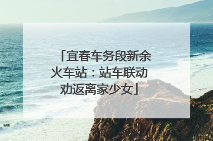 宜春车务段新余火车站：站车联动劝返离家少女
