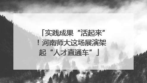 实践成果“活起来”！河南师大这场展演架起“人才直通车”