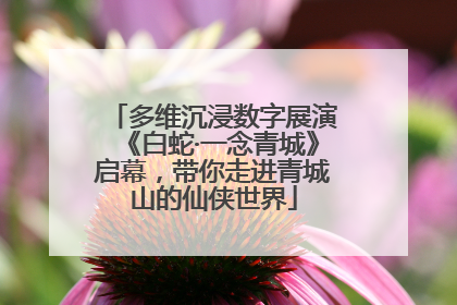 多维沉浸数字展演《白蛇·一念青城》启幕，带你走进青城山的仙侠世界