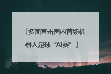 多图直击国内首场机器人足球“AI赛”