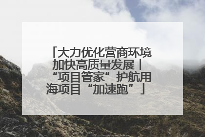 大力优化营商环境 加快高质量发展丨“项目管家”护航用海项目“加速跑”
