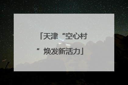天津“空心村”焕发新活力