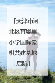 天津市河北区育婴里小学国际象棋共建基地启航